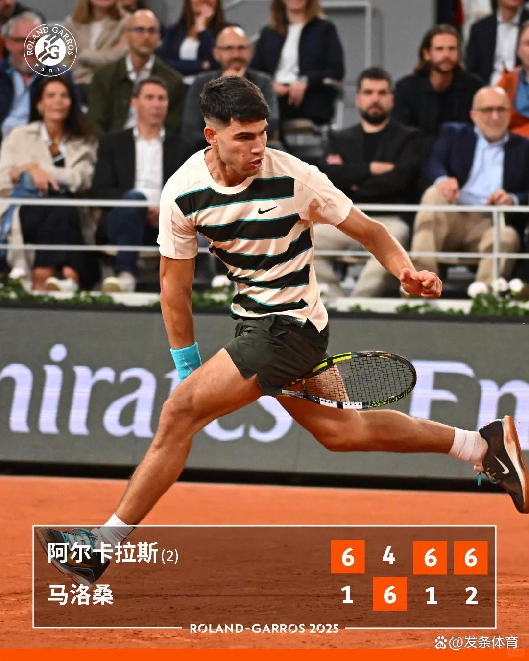 法国网球队逆转美国网球队，阿尔卡拉斯送出助攻