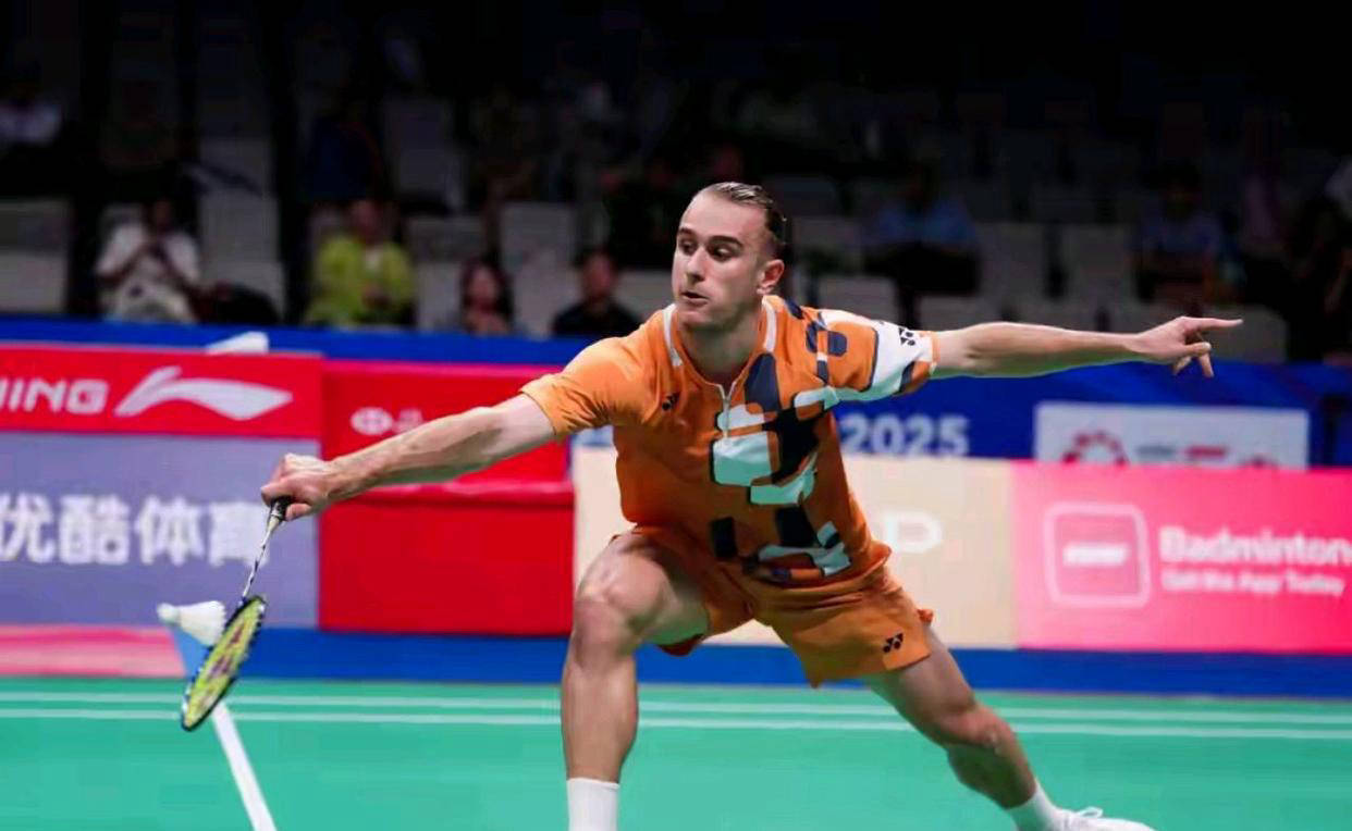 韩国羽毛球队鏖战中国羽毛球队，安赛龙爆发神勇